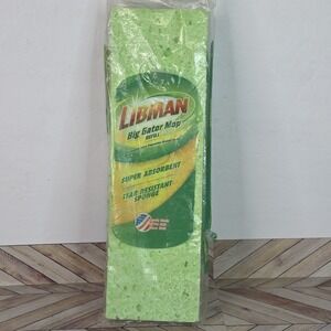 Genuine Libman Big Gator Mop Head 1 Refill Sponge Green Super Absorbant